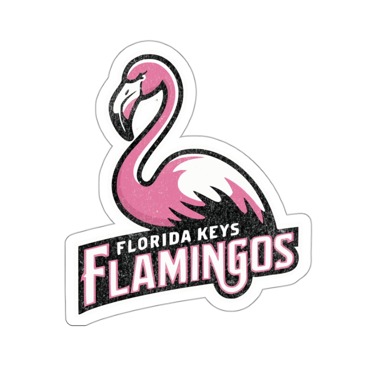 Florida Keys Flamingos Kiss Cut Stickers