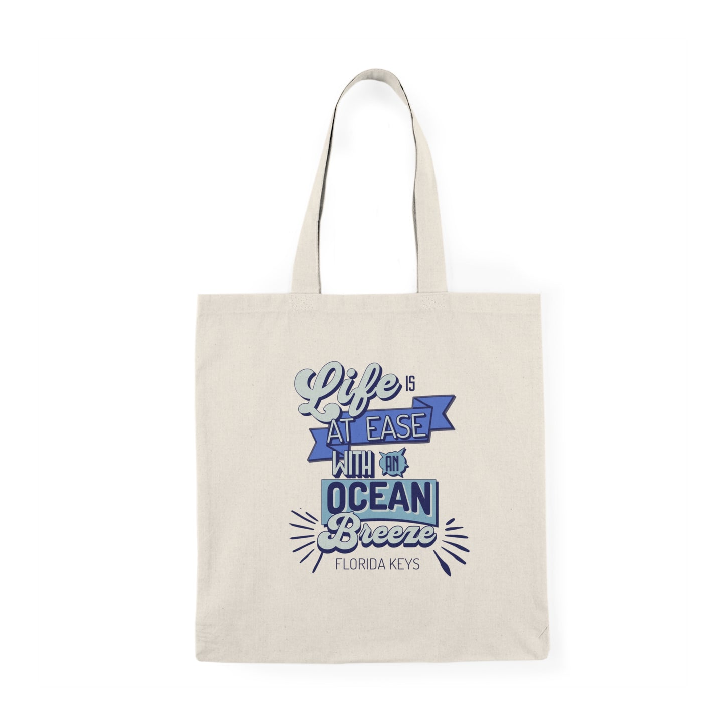 Life is at ease - florida keys tote bag