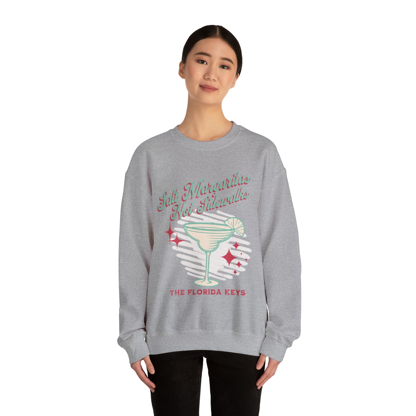 Salt Margaritas - Not Sidewalks Christmas Sweatshirt for the Florida Keys  - Florida sweatshirt - beach sweatshirt