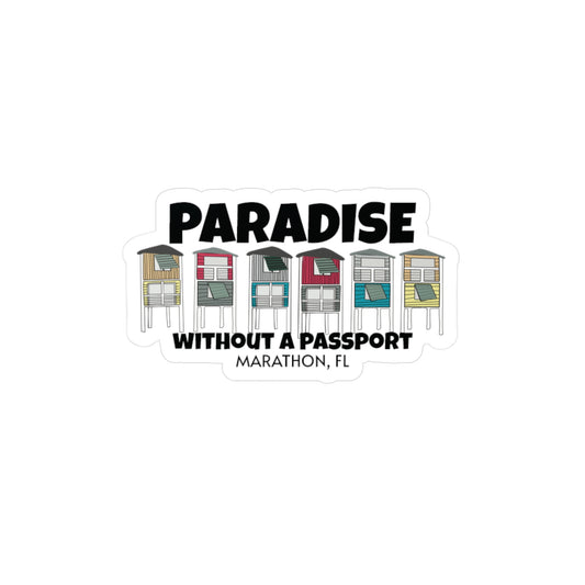 PARADISE WITHOUT A PASSPORT STICKER