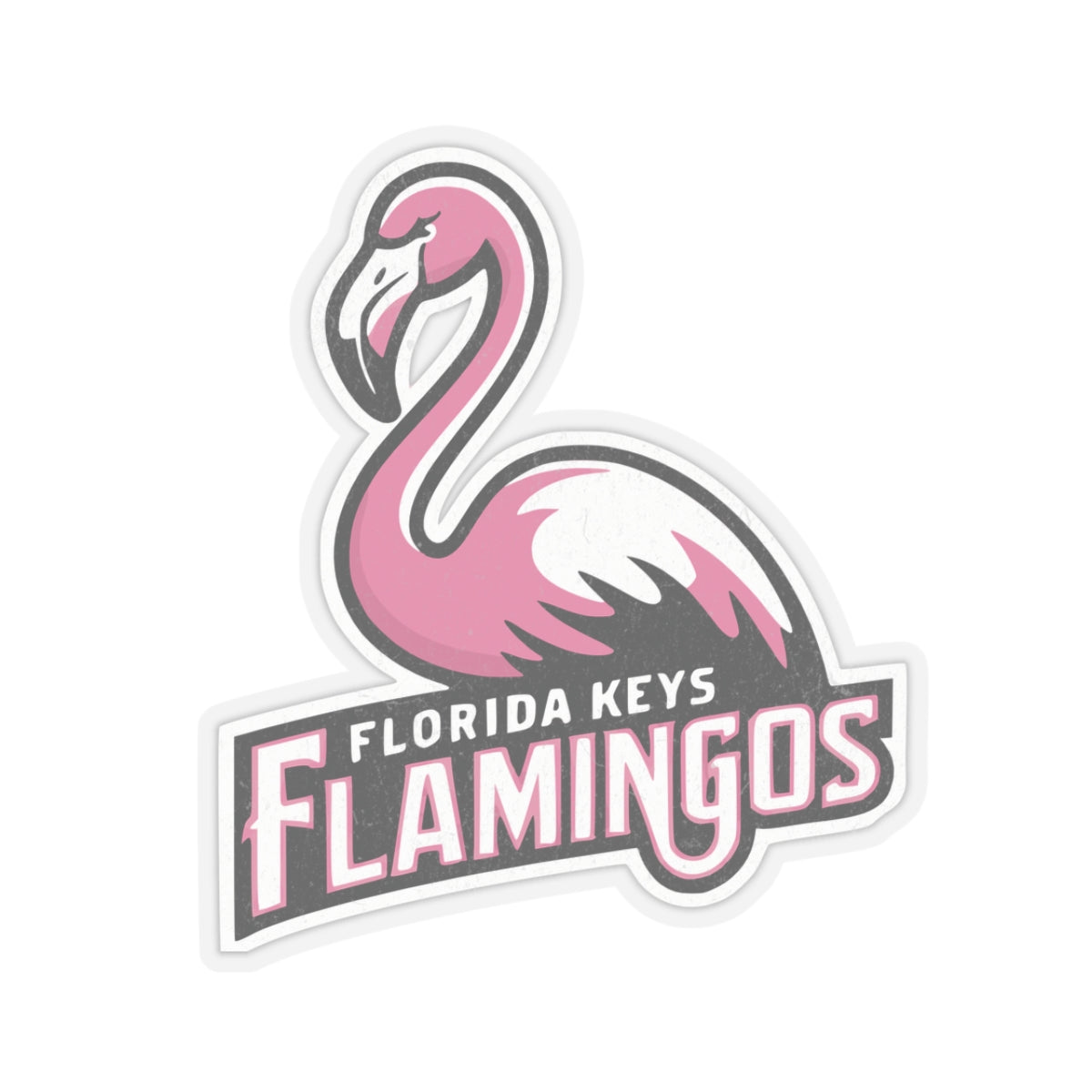 Florida Keys Flamingos Kiss Cut Stickers