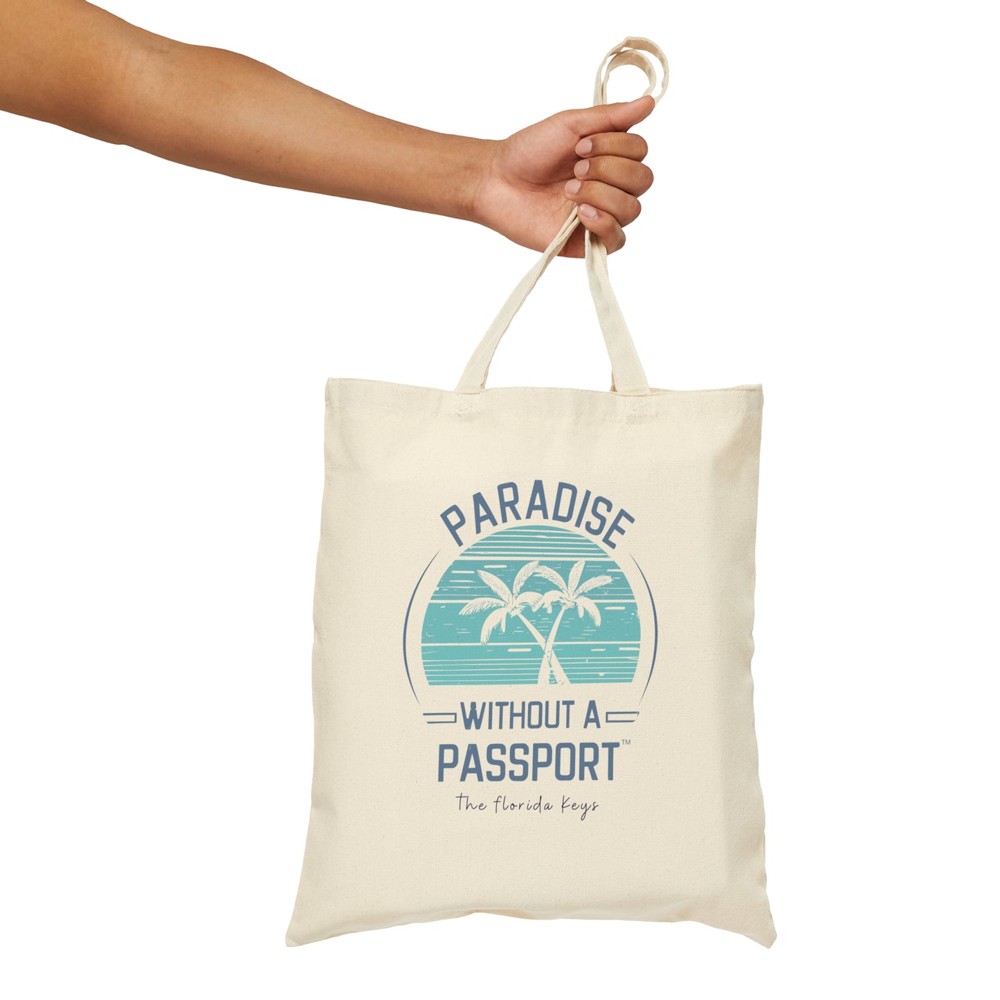 Paradise without a Passport Tote Bag - Beach tote florida keys