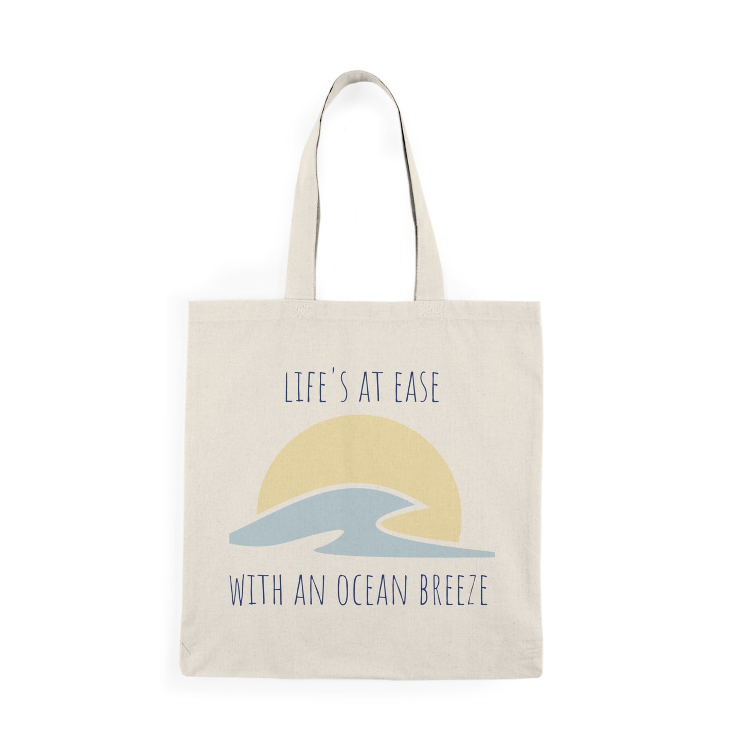 life's at ease with an ocean breeze - florida keys tote bag - beach tote - florida beach bag