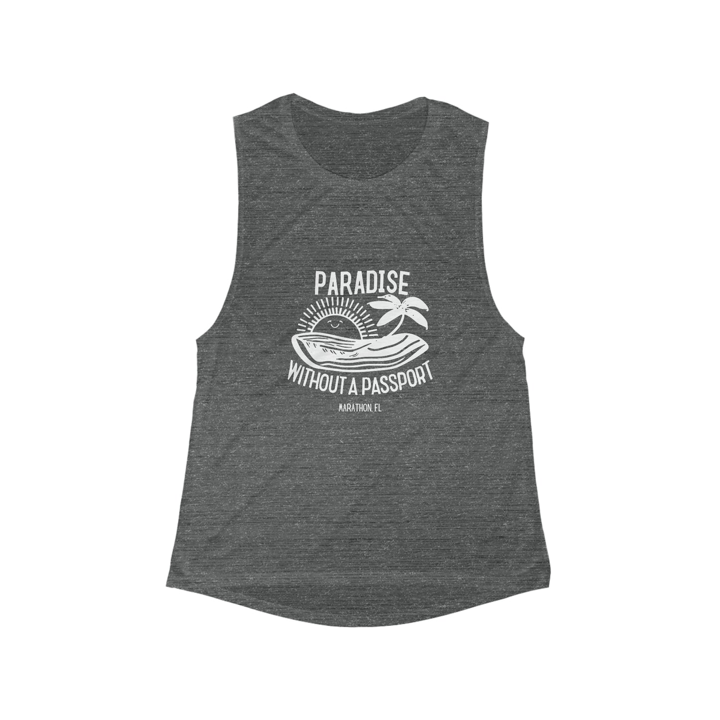 "paradise without a passport" - women's tank top, women's tank, florida keys tank top, florida keys, marathon