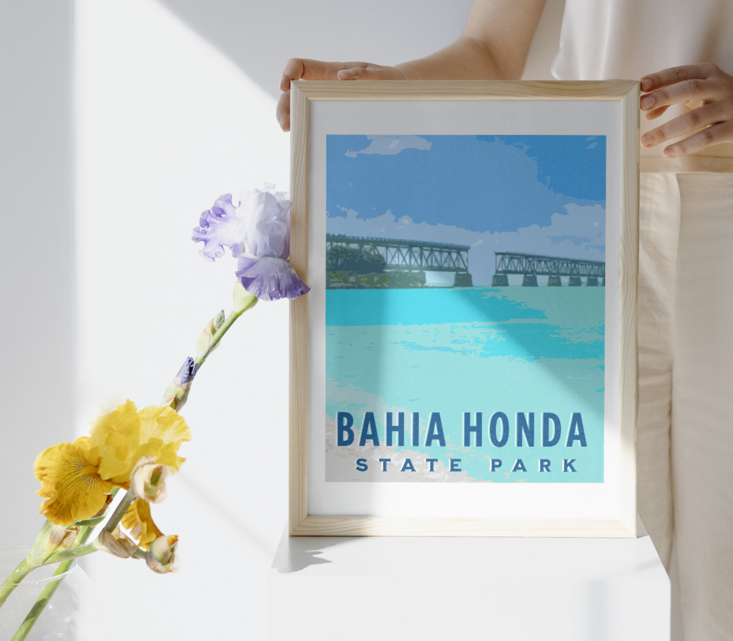 Bahia honda poster - Florida Keys Travel Print - Travel Poster
