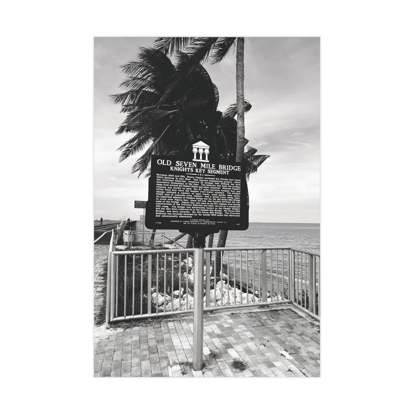 Matte Print of Seven Mile Bridge - Florida Keys Photography