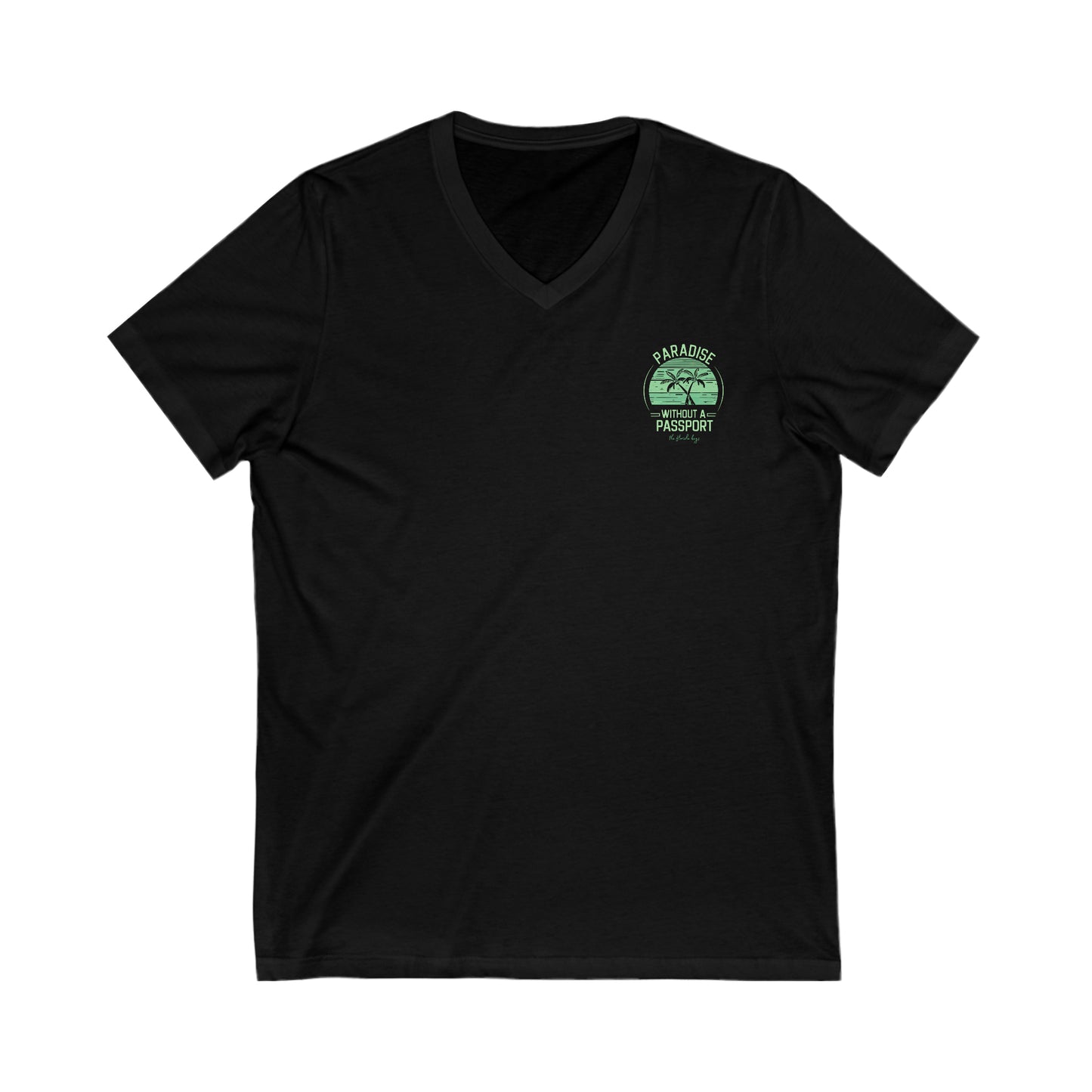 Florida keys vneck tshirt - green - womens tee - vneck shirt floirda keys