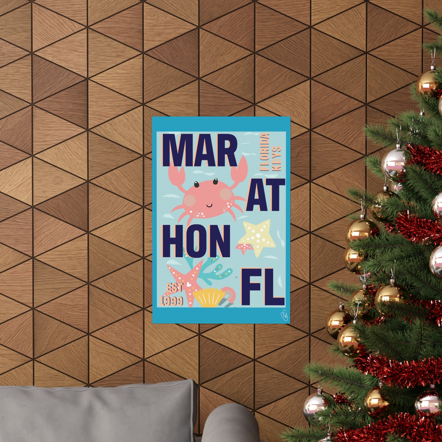 Marathon Florida kids room poster - Florida keys - marathon art