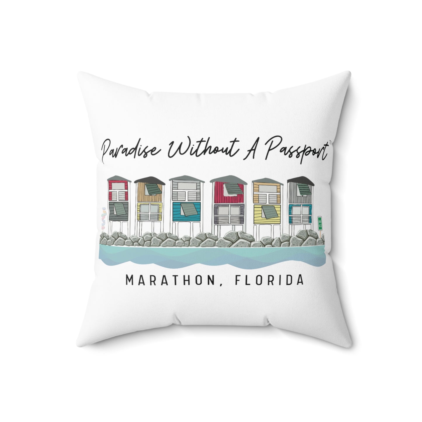 paradise without a passport - throw pillows - four sizes