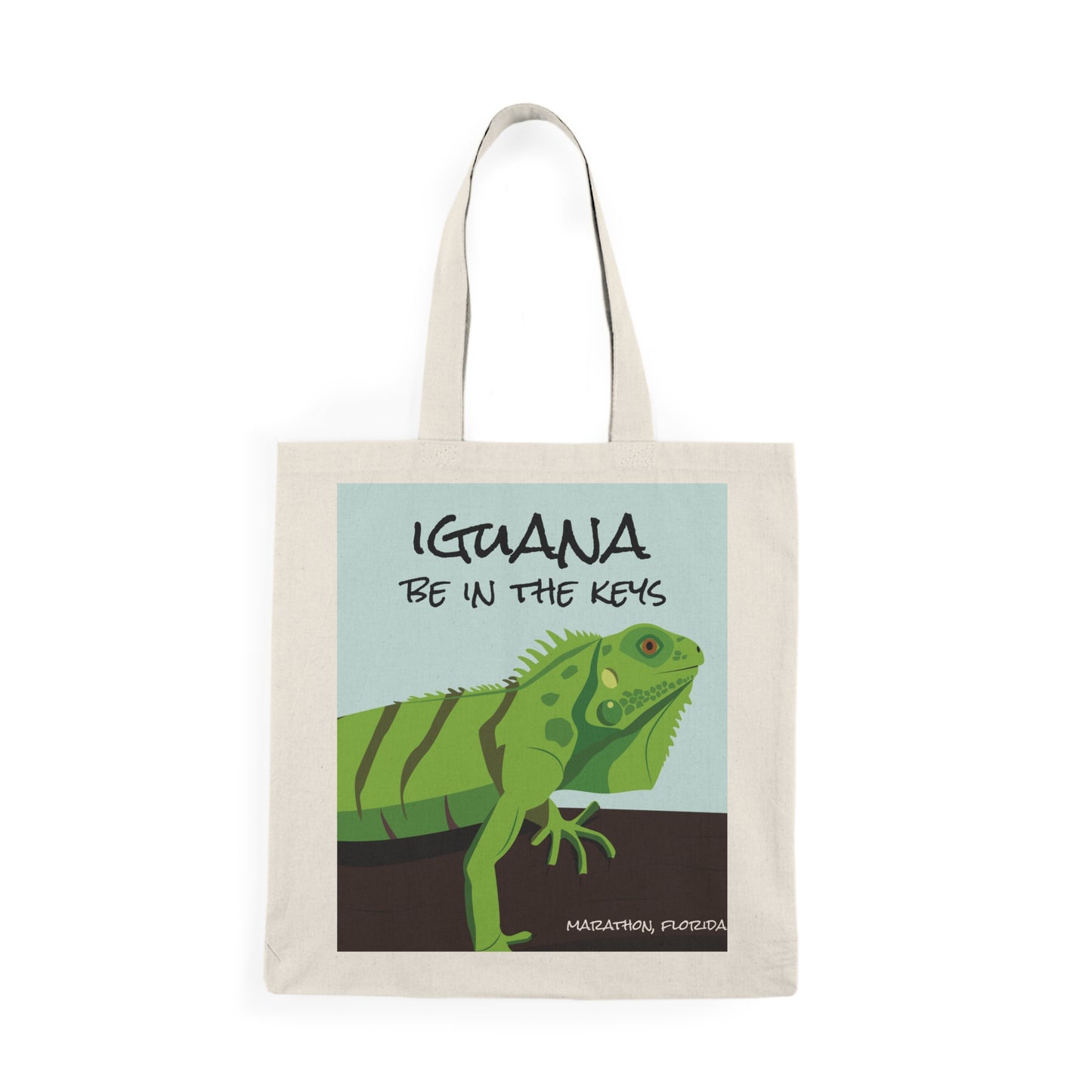 Iguana be in the keys - florida keys tote bag