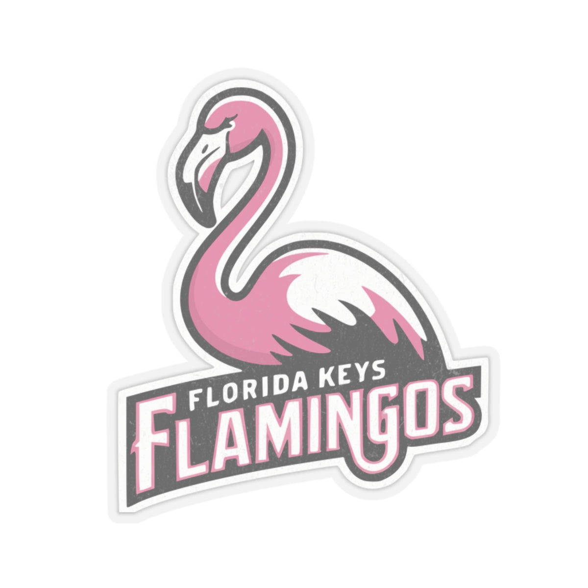 Florida Keys Flamingos Kiss Cut Stickers