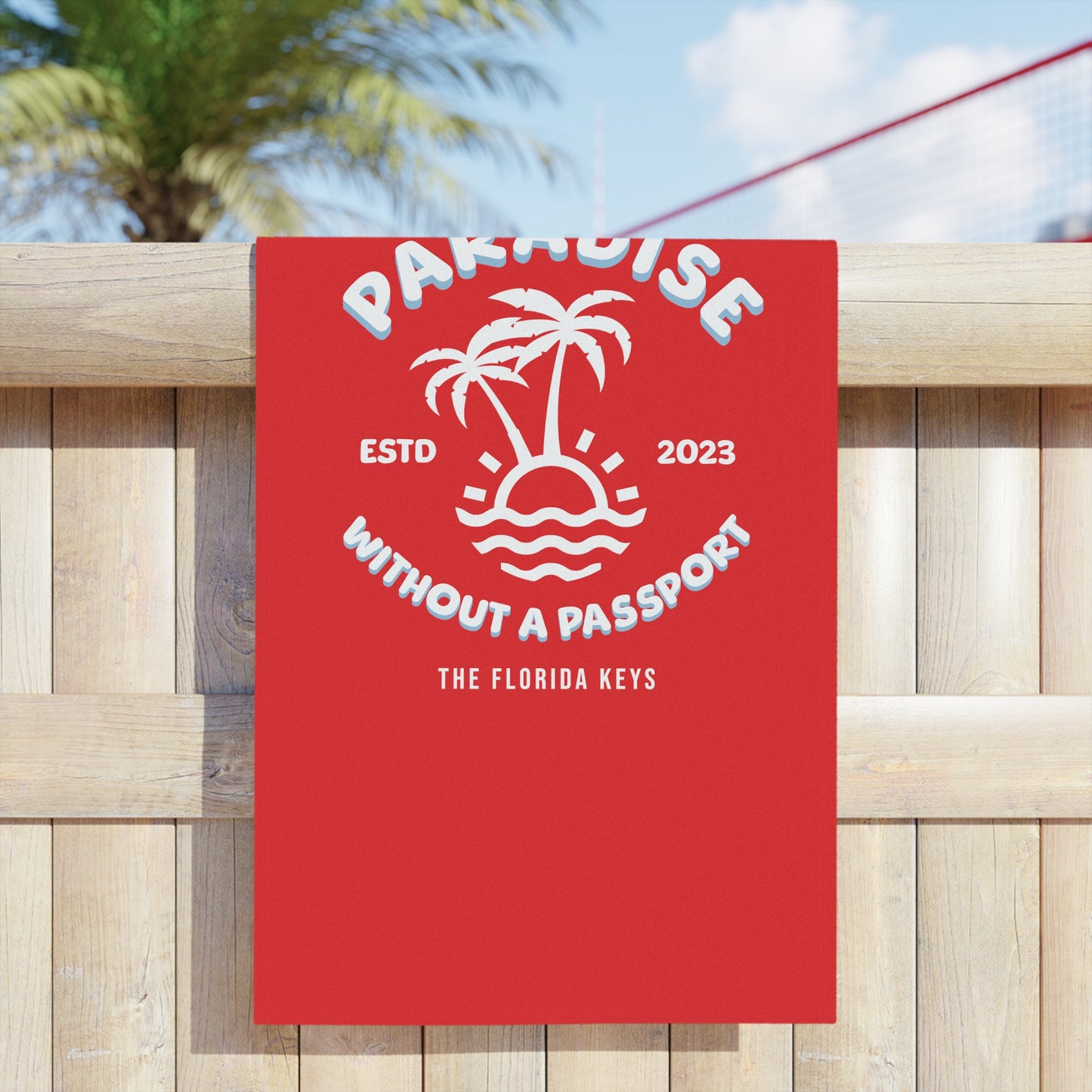 Paradise without a Passport - beach towel